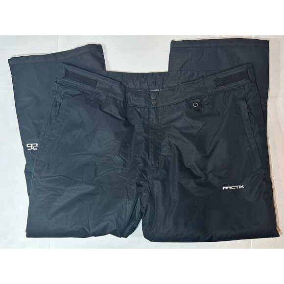 Arctix Snow Pants Mens XXL Black Regular Fit Insulated Cargo Adjustable Skiing - Picture 1 of 16